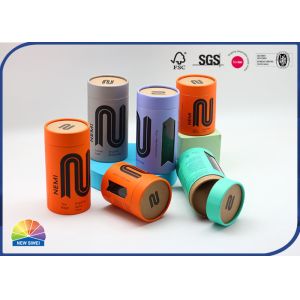 Buy cheap Perfume Paper Packaging Tube Custom Logo Cylinder With Plastic Window from wholesalers