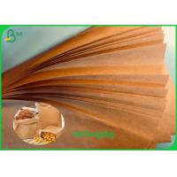 Buy cheap Uncoated Nature Brown Color Food Wrapping Paper 50grs 70grs FDA Approved product