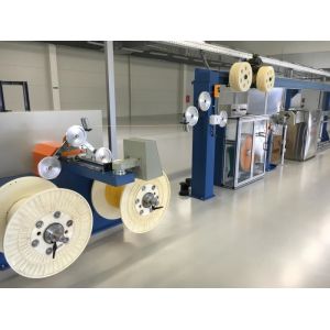 Simplex Half / Full Duplex Fiber Optic Cable Production Line For 2 Core Indoor