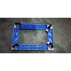 Buy cheap Transportation Plastic Dolly Loading Totes With 3 Inches PU Brake Casters from wholesalers