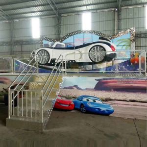 Buy cheap Amusement Flying Car Ride With Trailer Folding Background Wall product