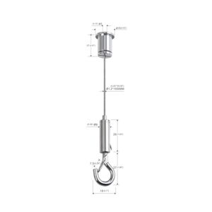 Buy cheap Lighting Fitting Wire Suspension Kit With Adjustable Gripper Hook YW86336 from wholesalers