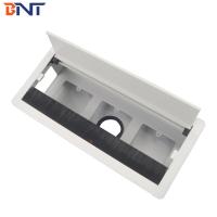 China both side open flip up cable management box/wire grommet box for table for sale