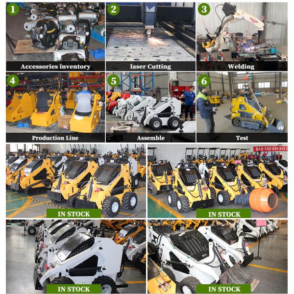 FREE SHIPPING Wheel Loader CE EPA Engine Loaders Skid Steer Earth-moving Machinery Gasoline Skid Steer Loader