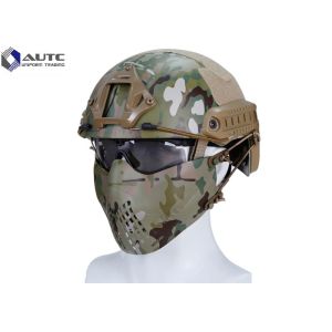 Buy cheap Combat Mesh Metallic Face Protection Mask PTU Activated Type 185*110mm from wholesalers