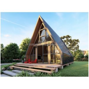 Buy cheap Hotel Wooden Houses with Triangle Design Modern Style Container and 50/75/100mm Wave Sandwich Panel Wall in EU from wholesalers