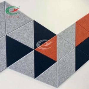 OEM Fireproof Acoustic Sound Tiles Multipurpose Triangle Shape