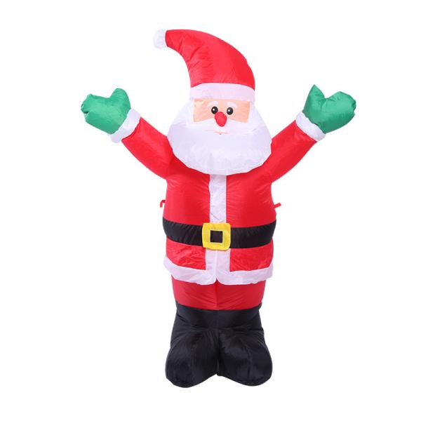 Quality Giant Fabric Inflatable Santa Claus for Family Garden for sale