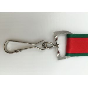 Buy cheap Eco - Friendly Polyester Material Dye Sublimation Lanyards With Metal Hook from wholesalers