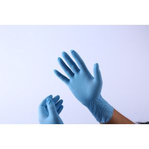 Buy cheap FDA510K Nitrile Medical Disposable Glove XL Blue from wholesalers