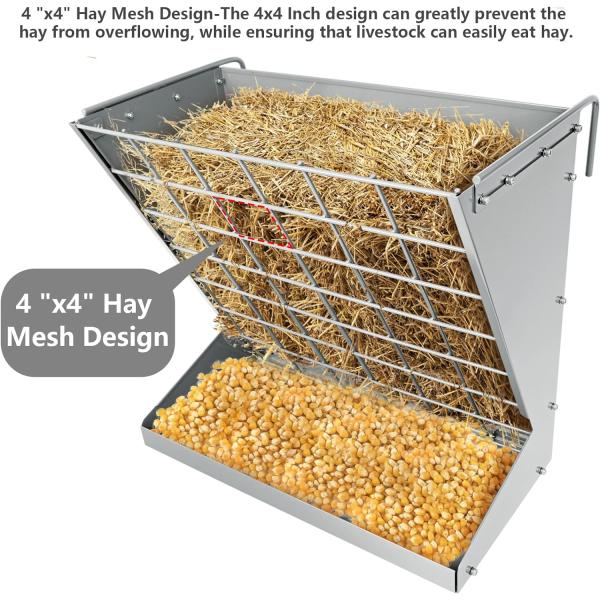 Wall Mount Hay Rack for Livestock Feeding Livestock Feeder Hay Feeder Bracket Included