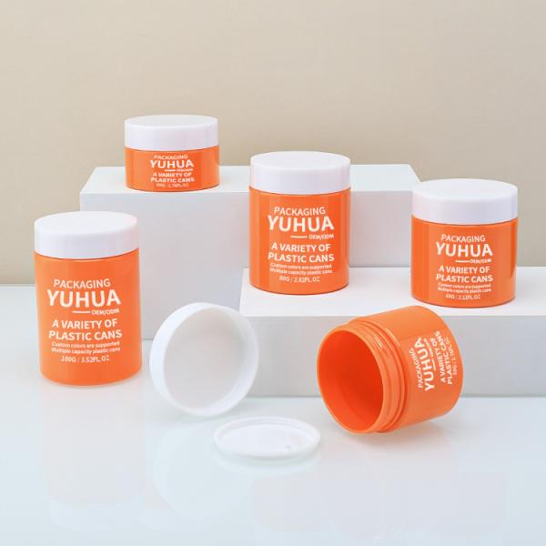 China Smooth Surface Plastic Cream Jar 30g 50g 60g 80g Plastic Jar With Lid on sale China Smooth Surface Plastic Cream Jar 30g 50g 60g 80g Plastic Jar With Lid on sale