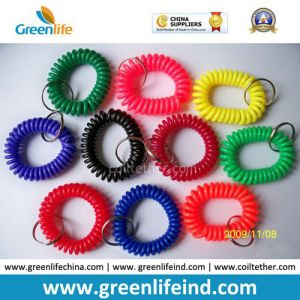 Buy cheap China Best Quality PU Plastic Spiral Wrist Coil Key Chain from wholesalers