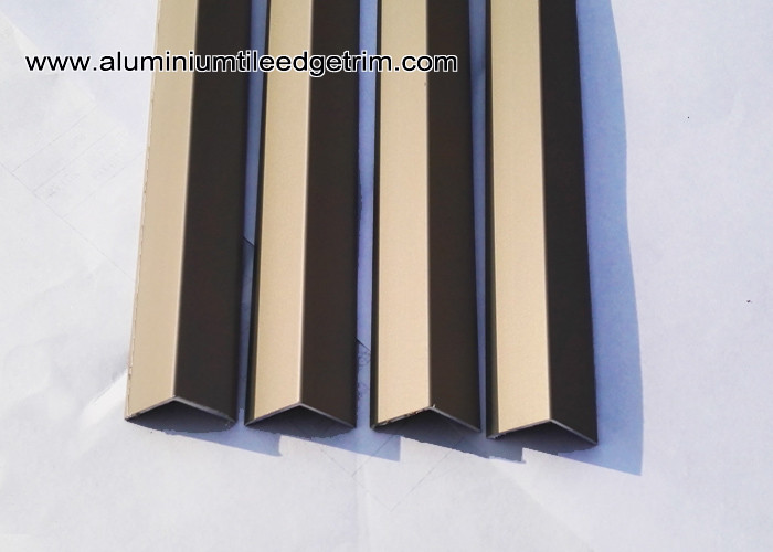 Matt Champagne Square V - Shaped Angle Aluminum Corner Brace With 20mm Edge V20