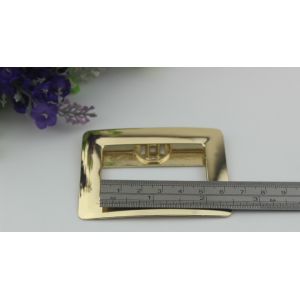Buy cheap Custom shiny gold zinc alloy rectangle magnetic button lock for handbags from wholesalers