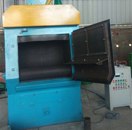 Springs Cleaning Tumble Blast Machine , Small Shot Blaster High Efficiency