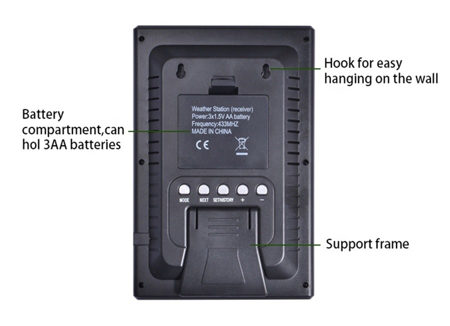 Multifunctional Automatic Weather Station With Wind Direction Temperature And