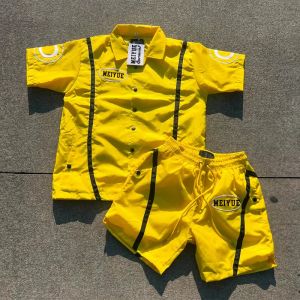 Buy cheap Custom Windbreaker Buttons Polyester Nylon Polo Shirt 2 Piece Set Shorts Jogging Suit Men T Shirts Short Set Tracksuit for Men from wholesalers