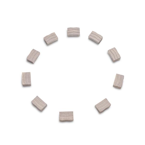 Durable M shape 24*7.6/8.4*15 mm granite diamond segment for 6.5mm multi cutter