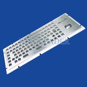 Buy cheap IP65 Rated Stainless Steel Industrial Computer Kiosk Keyboard With Trackball from wholesalers