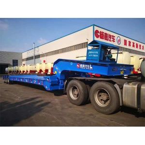 Buy cheap 12R22.5 Detachable Gooseneck Semi Trailer 70T Removable Gooseneck Truck from wholesalers