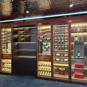 Buy cheap Wooden Cigar Display Cabinet Luxury Wine Cabinet Customized from wholesalers