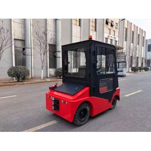 Buy cheap 15000 kg Electric Towing  Tractor Hydraulic Steering Fully Enclosed Cab With Walking Alarm Light from wholesalers