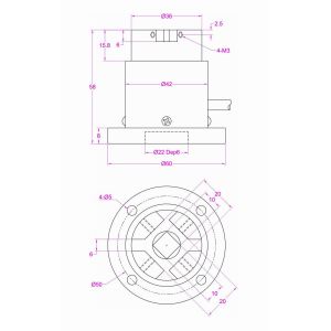 Buy cheap Flange-to-Square Reaction Torque Sensor 30Nm 20N*m 10N-m 5N*m 2N*m 1N-m 0.5Nm from wholesalers
