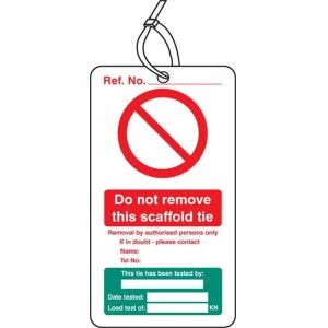 Buy cheap Plastic Safety Tag Polyester Waterproof Durable Lockout  Scaffolding Tag from wholesalers