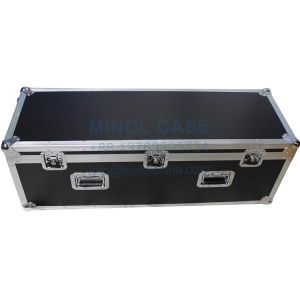 48 Utility Flight Case With Low Profile Wheels Silver On Black