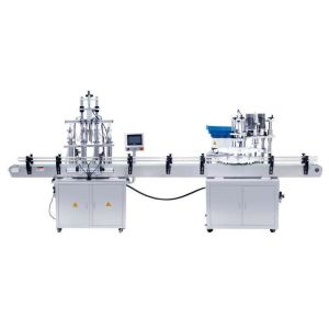 Inline Filling Machine 4 Nozzles Liquid Filling Machine Automatic Overflow