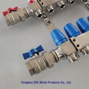 Buy cheap stainless steel radiant water heating manifolds for central heating system, floor heating manifold from wholesalers