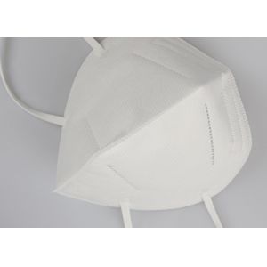 4 Layers Folding FFP2 Mask Against Dust Elastic Ear Loops No Pressure To Ears