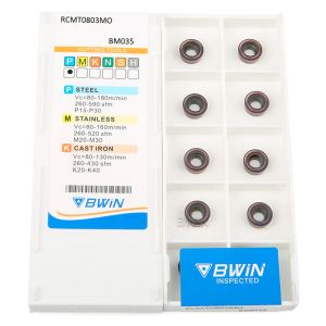 Rcmt 0803 Mo Cnc Turning Tool Inserts Round Steel Carbide Cutting Inserts