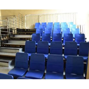 Buy cheap Indoor Foldable Chair Galvanized Retractable Bleacher Seating With LED from wholesalers