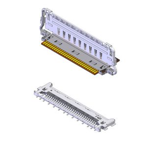 Buy cheap Fully shielded micro coaxial cable with multi-point grounding 20862-040T01 40P horizontal mating type FPC plug connector from wholesalers