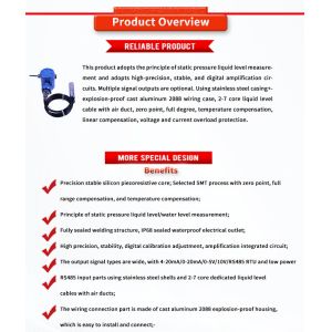 Buy cheap 0.5-100m Range UNIVO Explosion-proof Liquid Level Sensor for Liquid Level Monitoring from wholesalers