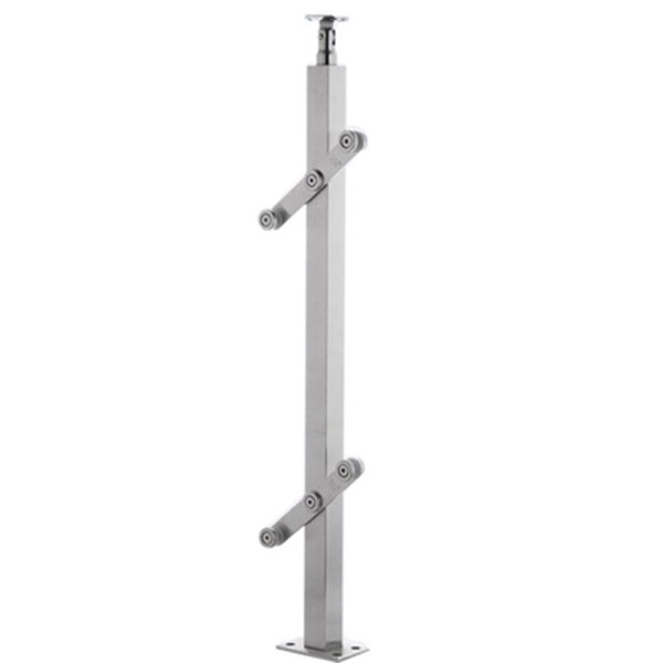 Pipe Brushed Polished Stair Handrail Post Balustrades Railing Pillar Stainless