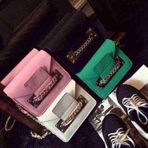 Buy cheap 2015 Spring Hot Sale Women Satchel Handbag Shoulder Purse PU Leather Chain Bag Multi Color product