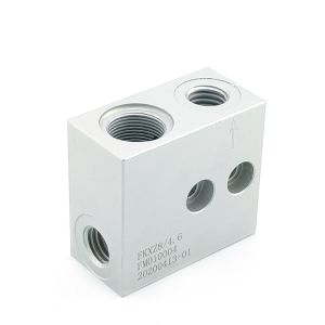 Buy cheap Customized Metal Hydraulic Blocks Metal Processing CNC Machining Parts from wholesalers