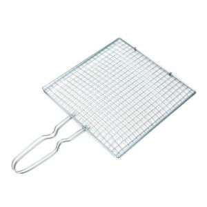 Buy cheap ISO9002 BBQ Grill Wire Mesh Non Stick Fish Grill Basket Anti Bending from wholesalers