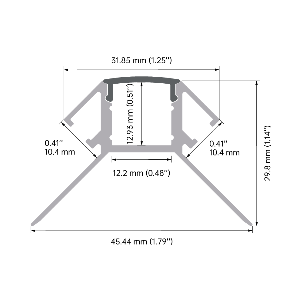 Buy cheap 6061-T6 Aluminum Alloy LED Plasterboard Profile with Integrated Diffuser and Sandblasting Oxidation for Uniform Lighting from wholesalers