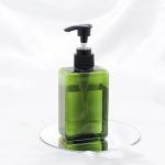 Buy cheap 125ml Plastic Shampoo Bottle With Pump Green & Amber Colors Customizable Logo from wholesalers