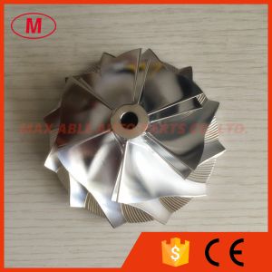 Buy cheap TD05H 20G upgrade/25G 60.50/78.00mm 6+6 blades performance tapered tip angle:30 degree Turbo Billet compressor wheel from wholesalers