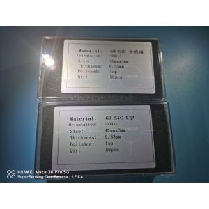 Buy cheap 9.4 Hardness Optical Sic Chips Silicon Carbon Wafers from wholesalers