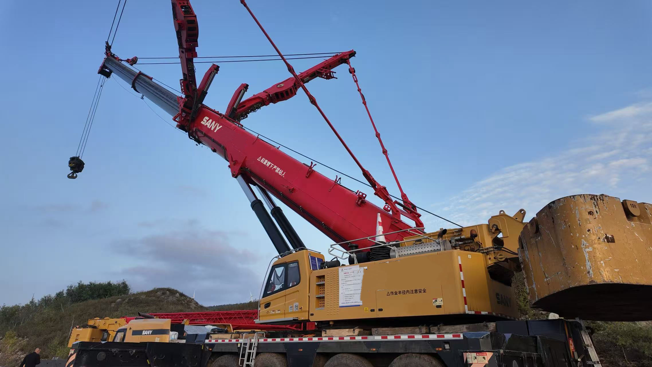 Buy cheap 2020 Sany Used Crane SAC4500T Main Boom: 84m Jib: 42m Tower Height: 78m Counterweight: 142 Tons Excellent Working Condition. from wholesalers