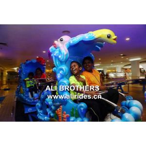 Buy cheap Indoor ride and glide cheapest small theme park games roller coaster for kids from wholesalers