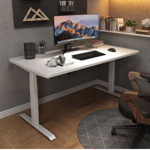 Buy cheap Electric Sit Standing Study Table for CEO Office and SPCC Steel/Iron Frame Dual Motor from wholesalers