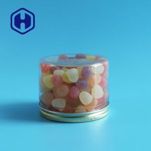 Custom 260ml Plastic Cosmetic Jar Transparent PET Boby Butter Packaging