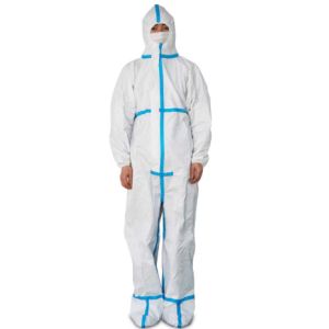 Buy cheap Flame Retardant Disposable Protective Coveralls With Elastic Wrist / Ankle / Waist product
